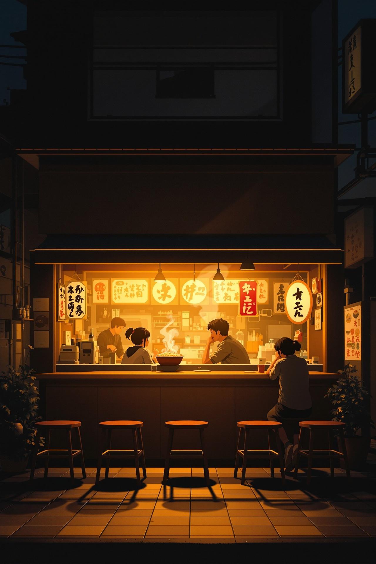 第九影院高分佳作电影《深夜食堂》高清海报，治愈系温情电影